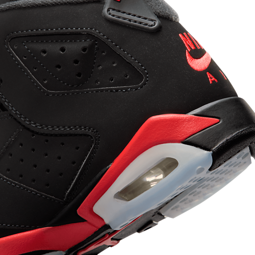Boys' Grade School Retro 6 Black/Red - View 8