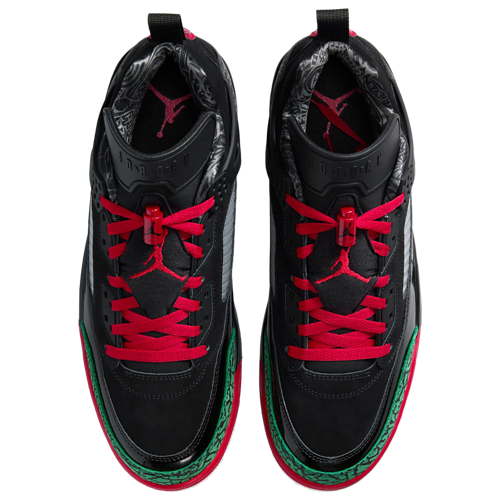 Men's Spizike Low Black/Classic Green/Varsity Red - View 4