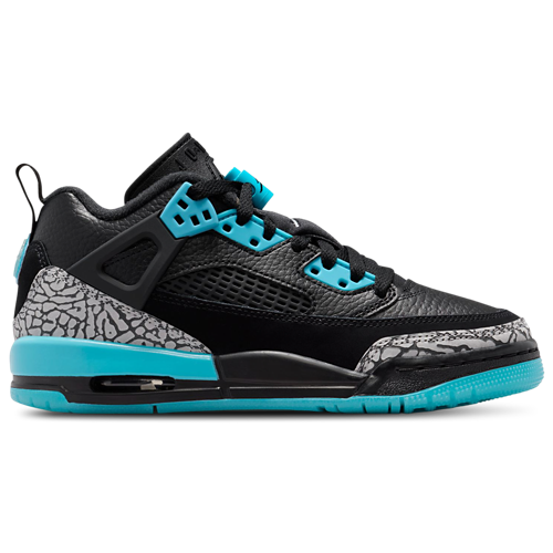 Boys' Grade School Spizike Low Black/Wolf Grey/Gamma Blue - View 1