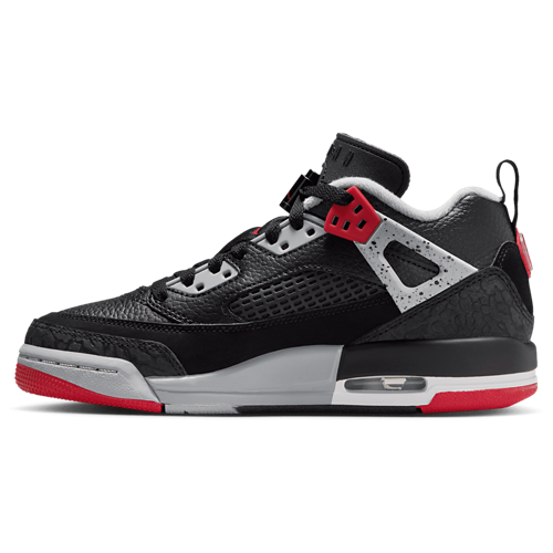 Boys' Grade School Spizike Low Gym Red/Black/Wolf Grey - View 2