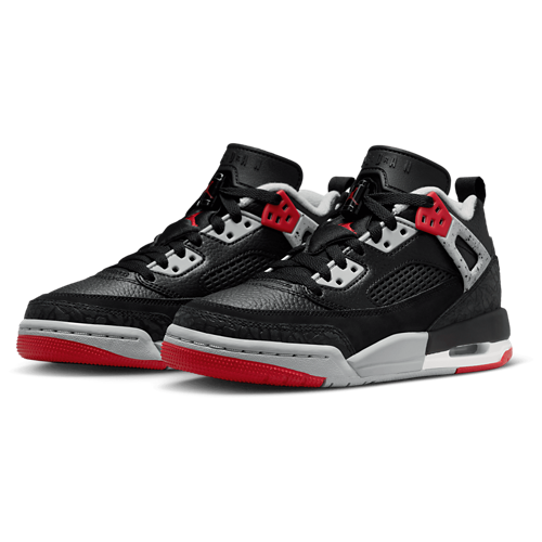 Boys' Grade School Spizike Low Gym Red/Black/Wolf Grey - View 6