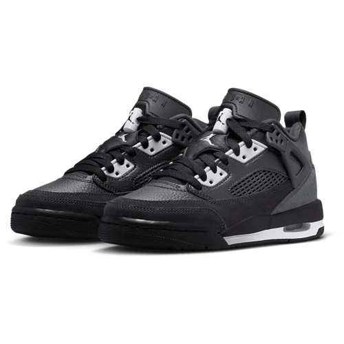 Boys' Grade School Spizike Low Anthracite/Black/White - View 6