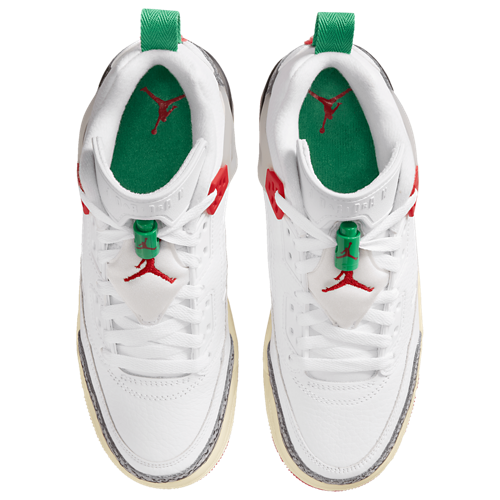 Boys' Grade School Spizike Low White/Varsity Red - View 4