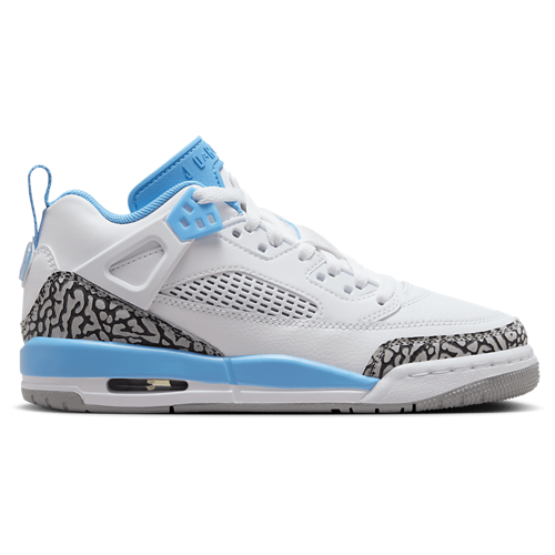 Boys' Grade School Spizike Low White/Carolina - View 1