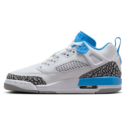 Boys' Grade School Spizike Low White/Carolina - View 2