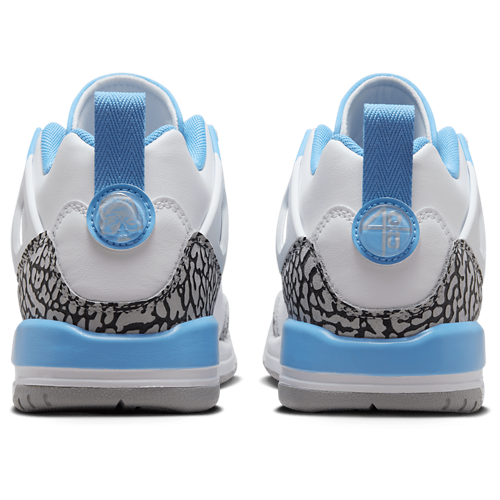 Boys' Grade School Spizike Low White/Carolina - View 3