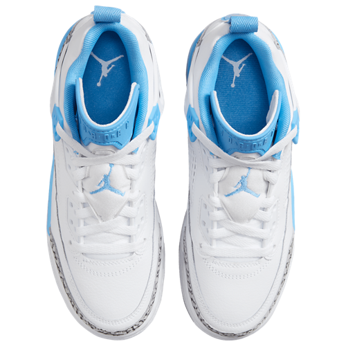 Boys' Grade School Spizike Low White/Carolina - View 4
