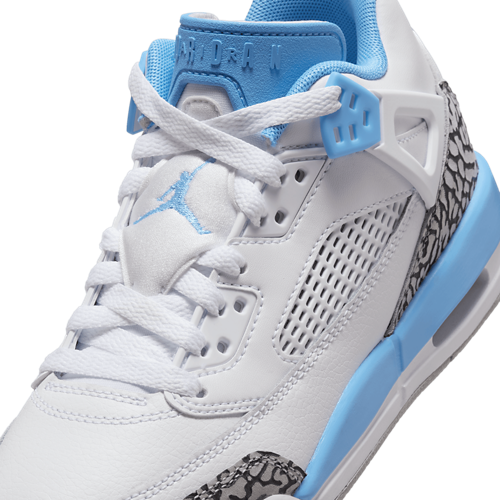 Boys' Grade School Spizike Low White/Carolina - View 6