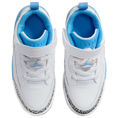Boys' Preschool Spizike Low White/University Blue/Grey - View 4
