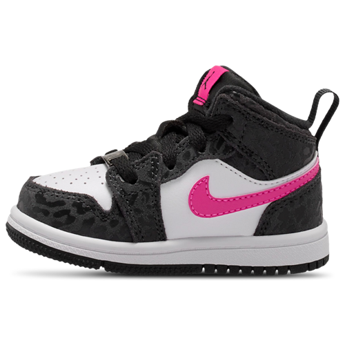 Girls' Toddler AJ 1 Mid SE Pink/White/Black - View 2