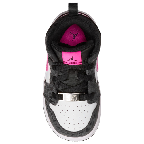 Girls' Toddler AJ 1 Mid SE Pink/White/Black - View 3