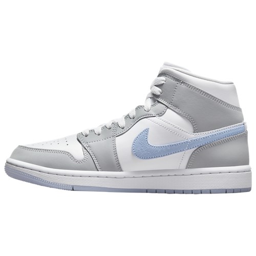 AJ 1 Mid White/Aluminum/Wolf Grey - View 2