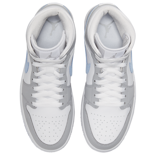 AJ 1 Mid White/Aluminum/Wolf Grey - View 4