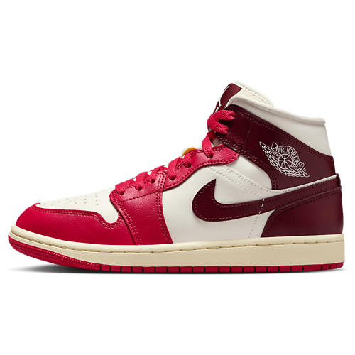 Women's AJ 1 Mid Dark Team Red/Sail/Coconut Milk - View 2