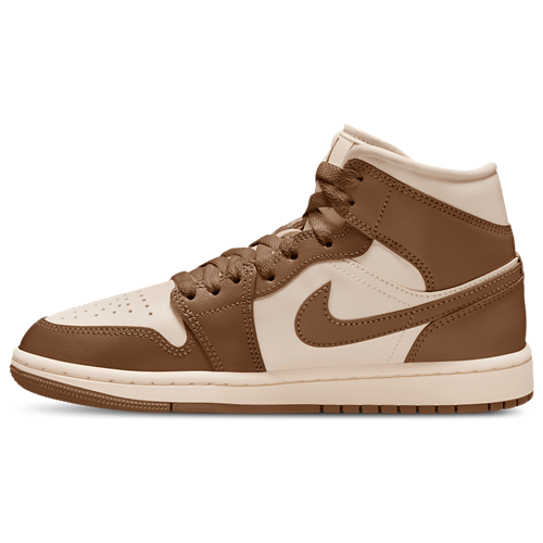 Women's AJ 1 Mid Light British Tan/Chalk - View 2