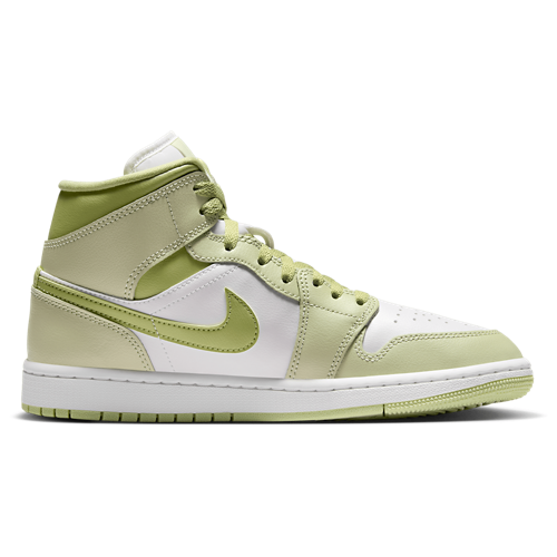 Women's AJ 1 Mid Olive Aura/Lawn/Sail - View 1