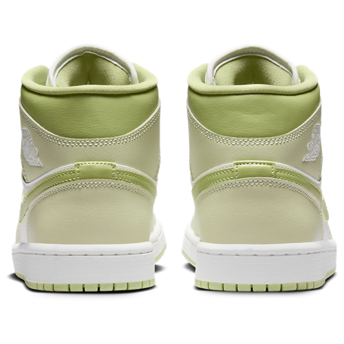 Women's AJ 1 Mid Olive Aura/Lawn/Sail - View 3