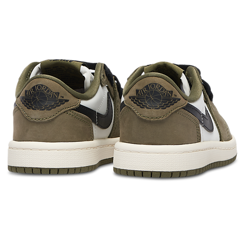 Boys' Preschool Retro 1 Low Medium Olive/Black/Summit White - View 3