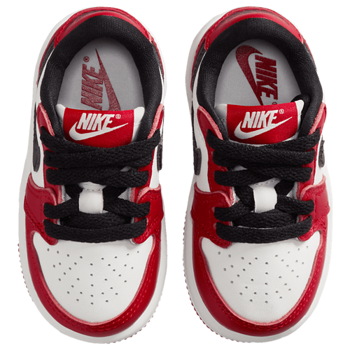 Boys' Preschool Retro 1 Low Summit White/Black/Varsity Red - View 4