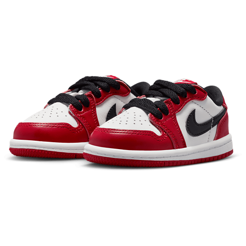 Boys' Preschool Retro 1 Low Summit White/Black/Varsity Red - View 6