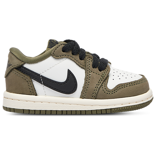 Boys' Toddler AJ 1 Retro Low OG Black/Summit White/Medium Olive - View 1