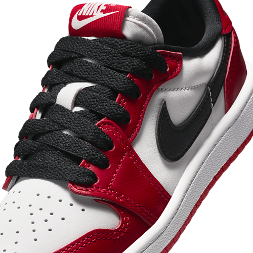 Boys' Toddler AJ 1 Retro Low OG Summit White/Varsity Red/Black - View 7
