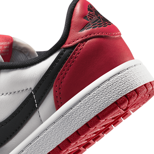 Boys' Toddler AJ 1 Retro Low OG Summit White/Varsity Red/Black - View 8