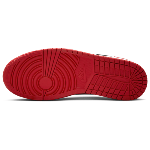 Men's AJ 1 Retro Low OG White/Red/Black - View 5