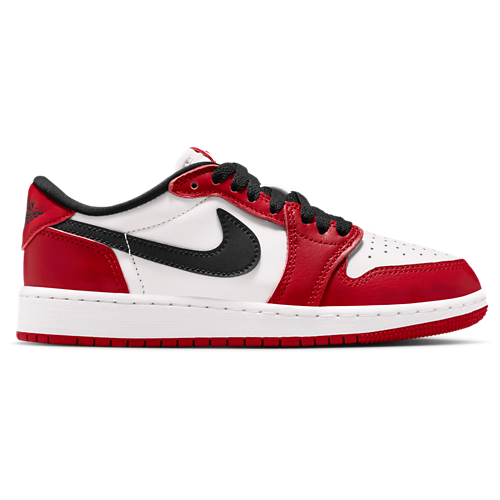 Boys' Grade School AJ 1 Retro Low OG Summit White/Varisty Red/Black - View 1