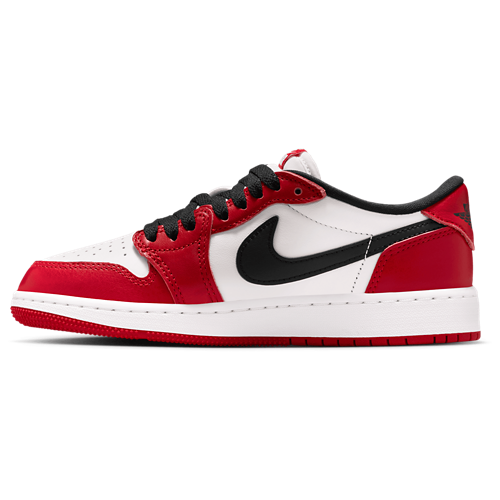Boys' Grade School AJ 1 Retro Low OG Summit White/Varisty Red/Black - View 2
