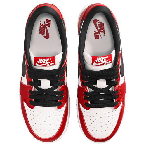 Boys' Grade School AJ 1 Retro Low OG Summit White/Varisty Red/Black - View 4
