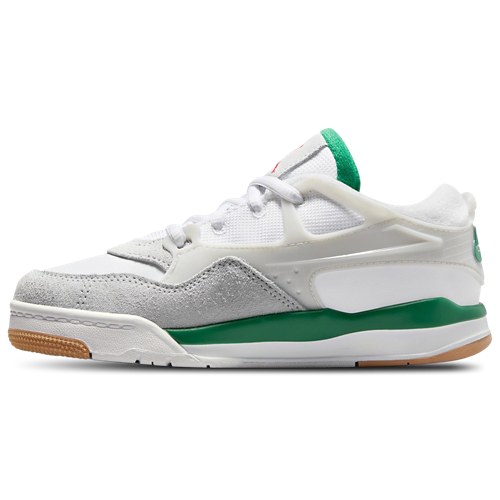 Boys' Preschool AJ 4 RM White/Green/Grey - View 2