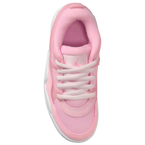 Girls' Grade School AJ 4 Remastered Soft Pink/White - View 3