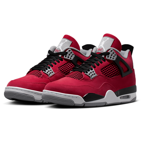 Retro 4 Grey/Red/Black - View 6