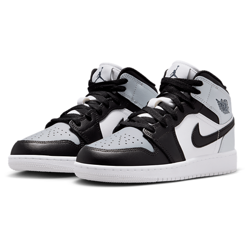 Boys' Grade School AJ 1 Mid Black/Aura/Black - View 6