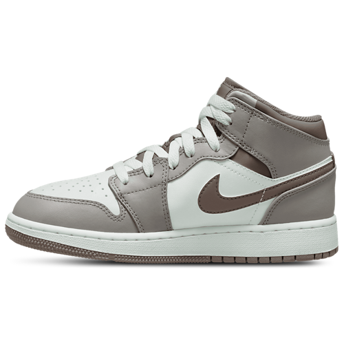Boys' Grade School AJ 1 Mid Tan/Gray - View 2
