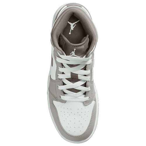 Boys' Grade School AJ 1 Mid Tan/Gray - View 3