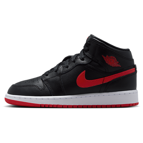 Boys' Grade School AJ 1 Mid Black/Red - View 2