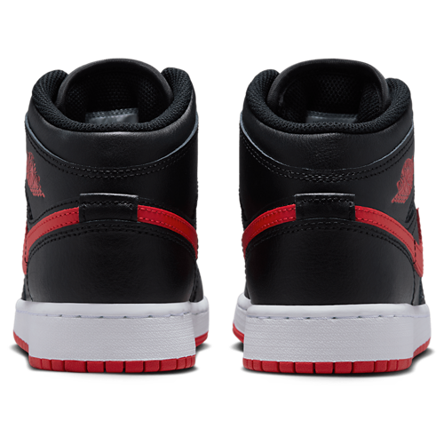 Boys' Grade School AJ 1 Mid Black/Red - View 3