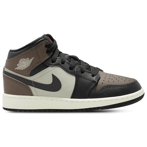 Boys' Grade School AJ 1 Mid Black/Phantom/Univ Red - View 1