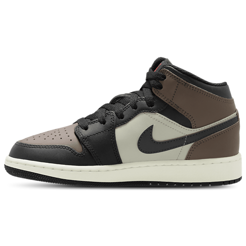 Boys' Grade School AJ 1 Mid Black/Phantom/Univ Red - View 2
