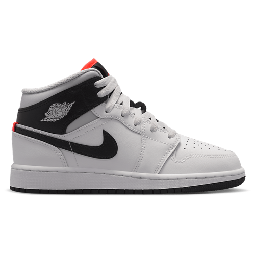 Boys' Grade School AJ 1 Mid Summit White/Black/Infrared - View 1