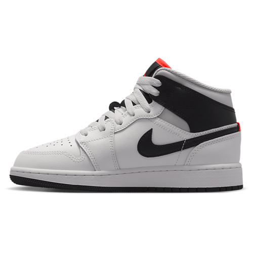 Boys' Grade School AJ 1 Mid Summit White/Black/Infrared - View 2