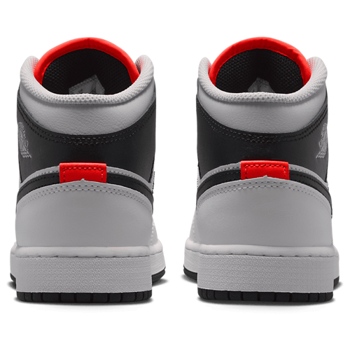Boys' Grade School AJ 1 Mid Summit White/Black/Infrared - View 3
