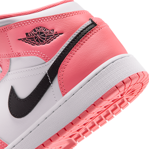 Girls' Grade School 1 Mid Pink Gaze/Black/White - View 8