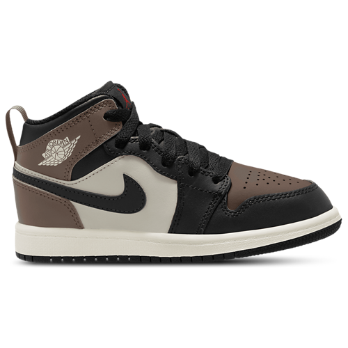 Boys' Preschool AJ 1 Mid Black/Phantom/Univ Red - View 1