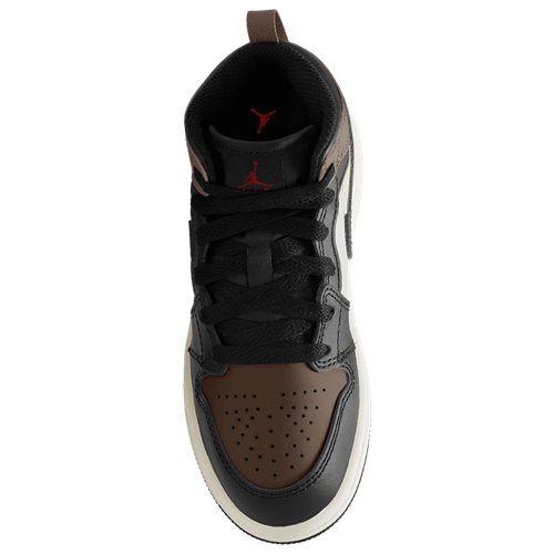 Boys' Preschool AJ 1 Mid Black/Phantom/Univ Red - View 3