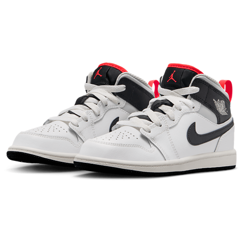 Boys' Preschool AJ 1 Mid Summit White/Black/Infrared - View 5