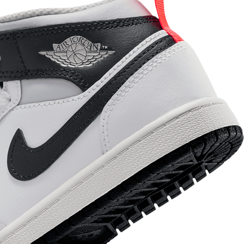 Boys' Preschool AJ 1 Mid Summit White/Black/Infrared - View 7