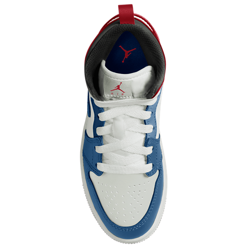 Girls' Preschool AJ 1 Mid Blue/Red/White - View 3